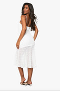 White Lace Midi Dress