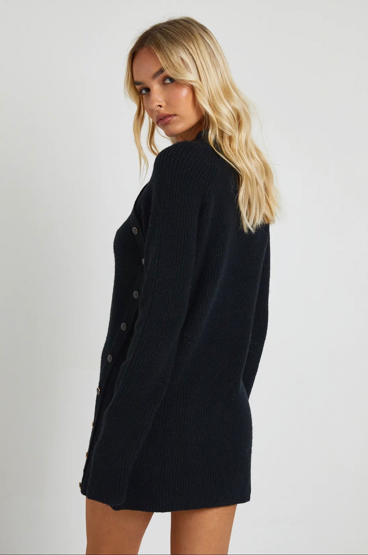 Black Sweater Mini Dress